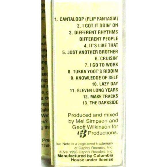 Us3 Hand on the Torch Music Cassette 1993 British Jazz Rap Group Debut Album - Picture 6 of 6